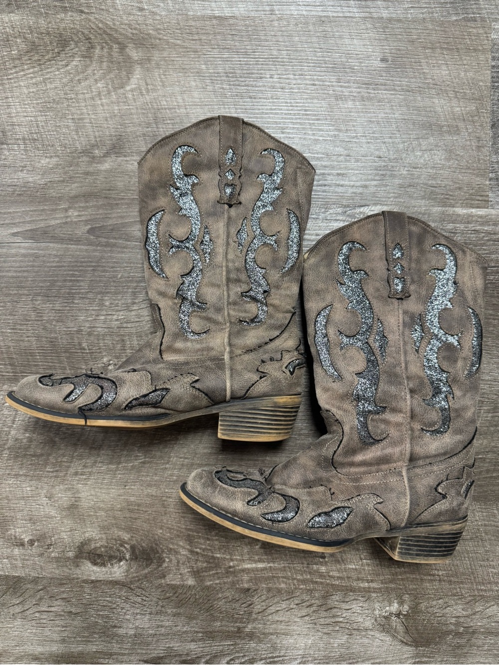 Jessica Cline Lansing Cowgirl Boots Size 7